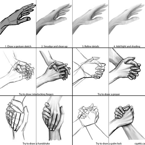 How To Draw Hands In 4 Steps With Photoshop How To Draw Hands Human Drawing Drawings