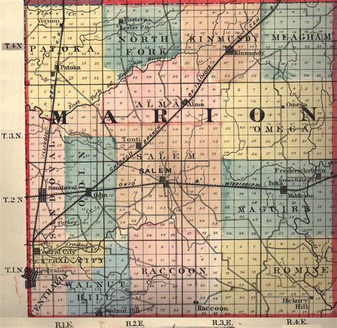 Marion County Illinois Maps And Gazetteers