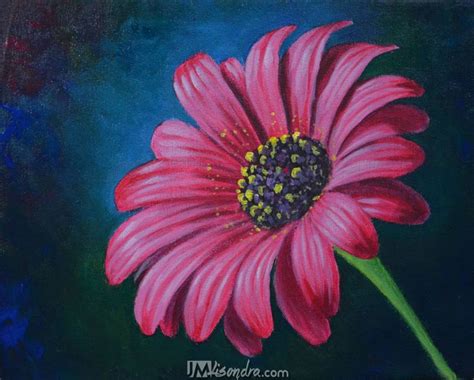 Reference Photos For How To Paint A Daisy Flower In Acrylic Full
