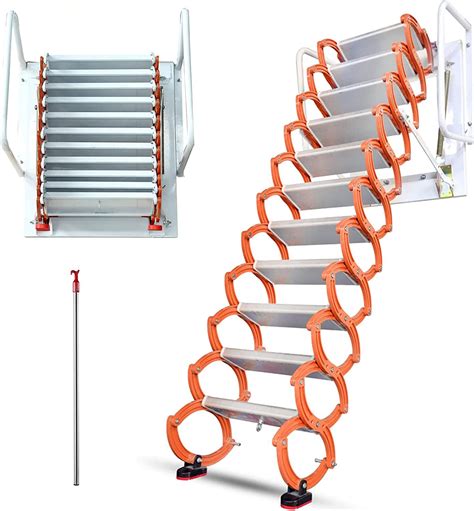 Intbuying Folding Ladder Loft Stairs Attic Steps Ubuy India