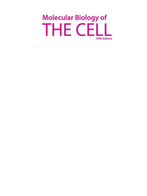 Molecular Biology Of The Cell 5th Edition Dna Gene