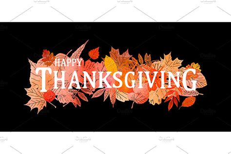 Happy Thanksgiving Day Posters Graphics Creative Market