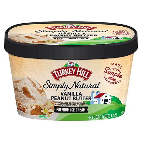 Turkey Hill Natural Ice Cream Vanilla Peanut Butter Ice Cream Foodtown