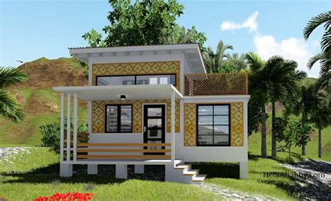 Simple Amakan House Design 6 X 7 Meters With Loft And Balcony