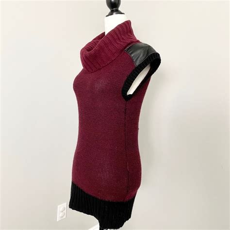Suzy Shier Sweaters Suzy Shier Cowl Neck Sleeveless Sweater Poshmark