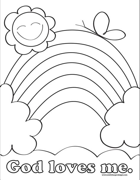 Free Printable Sunday School Coloring Pages For Preschoolers
