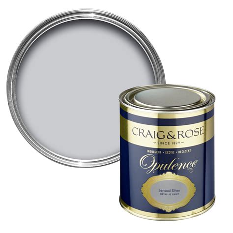 Craig And Rose Opulence Sensual Silver Metallic Special Effect Paint 750 Ml Departments Diy At Bandq