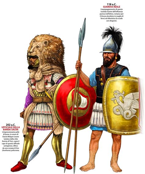 Oficial Y Guardia Real Cartagineses Ancient War Punic Wars Ancient