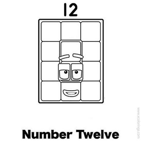 Number Blocks Coloring Page 100