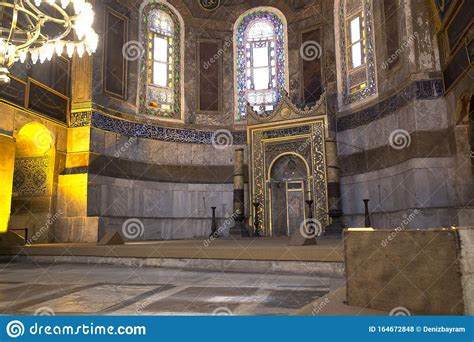 Hagia Sophia Interior At Istanbul Turkey Editorial Stock Photo Image