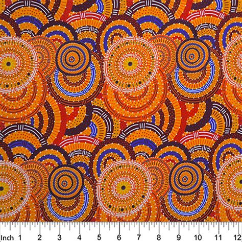 Fabric Australian Aboriginal Art Cut From The Bolt Womens