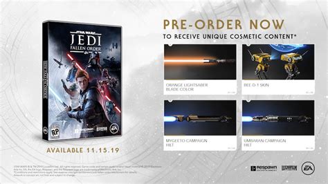 Complete Guide To Star Wars Jedi Fallen Orders Preorder Bonuses E3