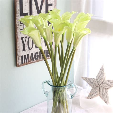Artificial Calla Lily Latex Real Touch Calla Lilies Fake Flowers