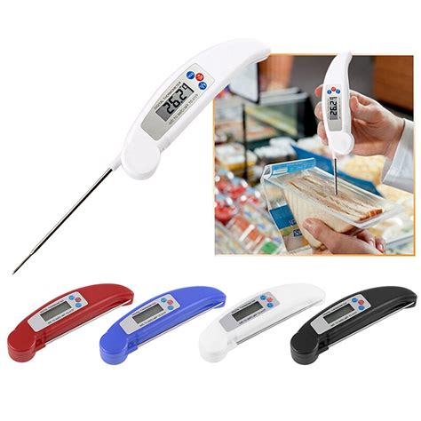 High Accuracy Ultra Instant Read Foldable Bbq Probe Thermometer Lcd