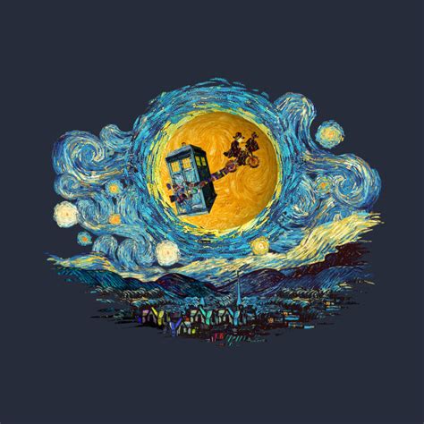 4th Doctor Who Starry Night Doctor Who T Shirt Teepublic