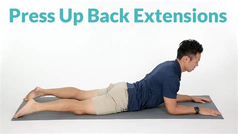How To Properly Perform Press Up Back Extensions Youtube
