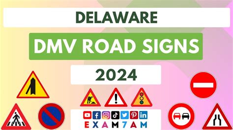 DELAWARE DMV ROAD SIGN WRITTEN TEST | LEARN ROAD SIGNS IN 2024 | PASS