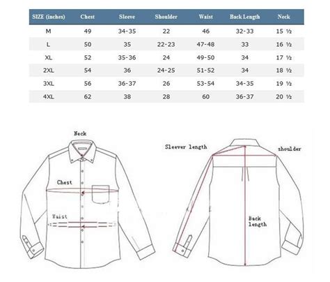 Find a dress shirt that separately fits your neck, arms, and body. Long dress shirts sizes | Mens shirt dress, Mens shirts ...