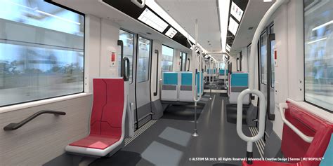 Le Design Intérieur Des Rames De La Future Ligne 18 Du Nouveau Métro