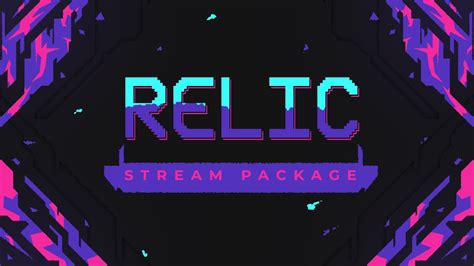 Relic Twitch Overlay Retro Pixel Stream Package Youtube