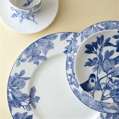 Arbor Blue Salad Plate Blue And White Dinnerware Blue Cups Plates