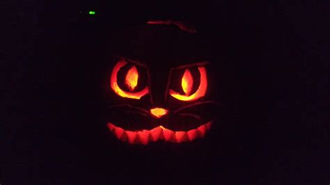 First Jack O Lantern Ive Ever Made By Myself A Cat Pics