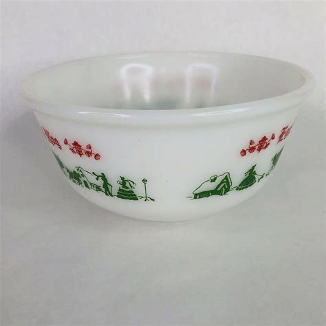 Vintage Hazel Atlas Tom Jerry Christmas Punch Bowl With Etsy