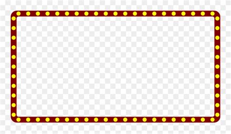 Download Marquee Lights Clipart Border Broadway Marquee Sign Clipart