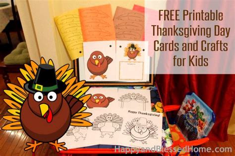 Free Printable Thanksgiving Day Cards And Crafts For Kids Crafts For