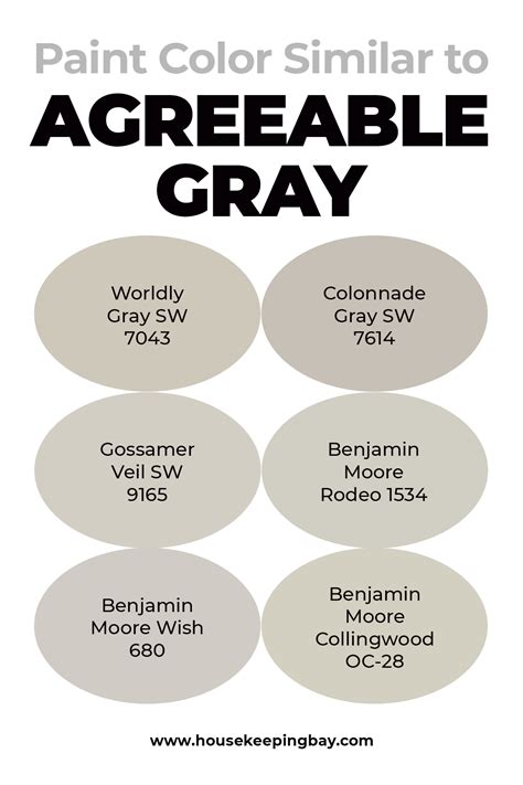 Agreeable Gray Similar Colors in 2021 | Agreeable gray, Sherwin williams paint gray, Greige ...