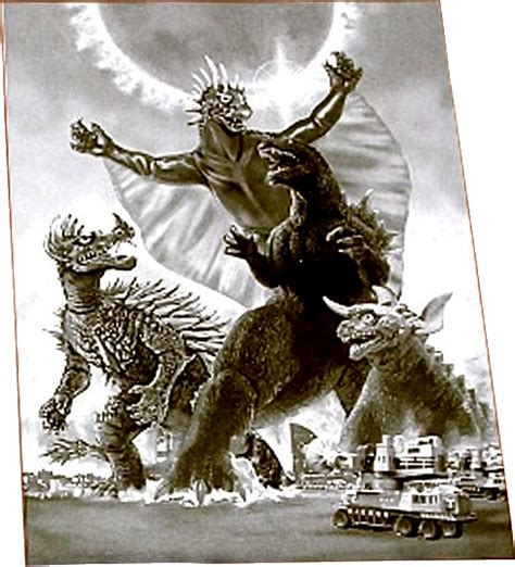 Godzilla X Varan Baragon And Anguirus Poster By Pedroaugusto14 On