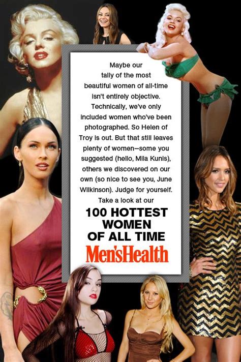 The Hottest Women Of All Time Mens Health