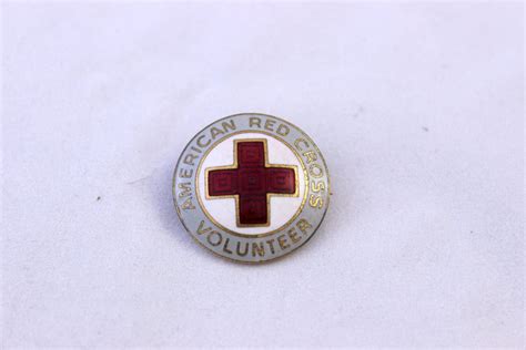 Vintage American Red Cross Volunteer Pin Vintage American Red