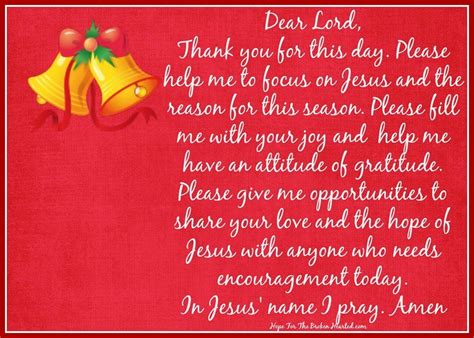 Morning Prayer Christmas Poems Dear Lord Attitude Of Gratitude