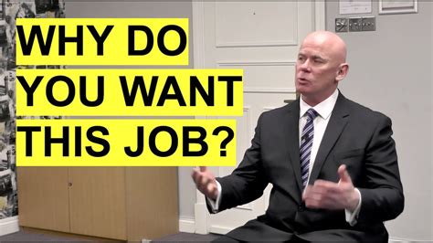 How To Answer Why Do You Want This Job Interview Question Youtube