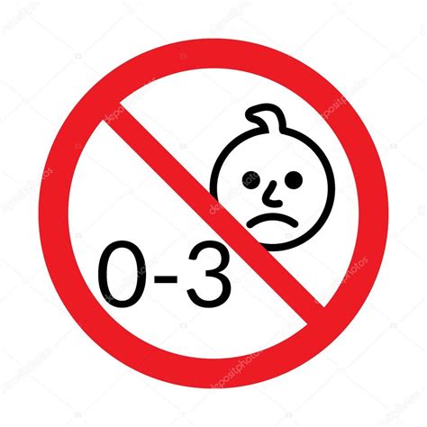 Not For Children Under 3 Years Of Age Icon Stock Vector Image By ©alona