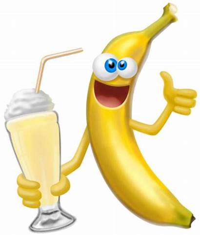 Banana Smiley Milkshake Faces Clipart Cartoon Fruit