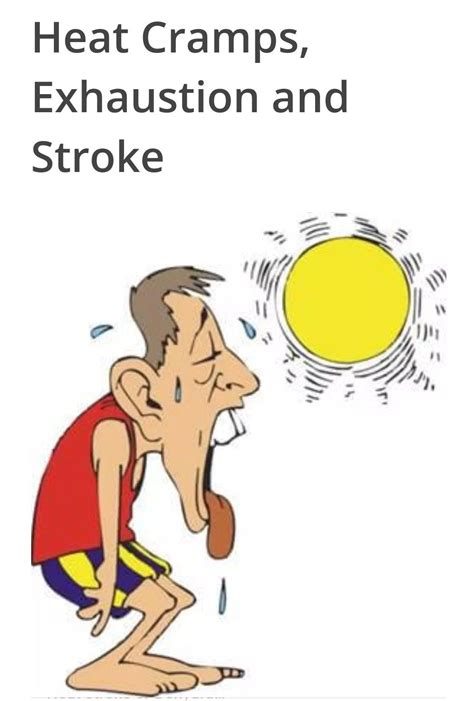 Heat Cramps Exhaustion And Stroke Exhaustion Heavy Sweating Heat Exhaustion