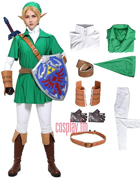 La Légende De Zelda Link Cosplay Costume Tenue Halloween Etsy