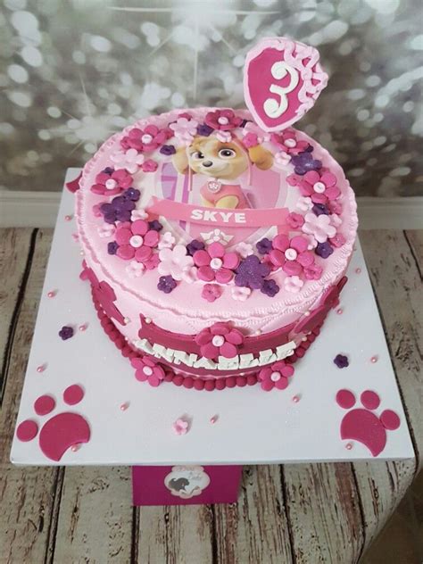 Skye Paw Patrol Girl Birthday Cake