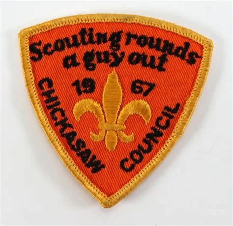 Vintage 1967 Chickasaw Council Scouting Rounds Guy Out Boy Scouts Bsa