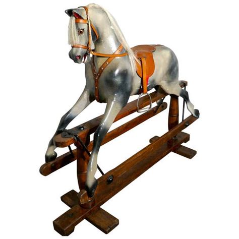Early 20th Century Rocking Horse By Lines Brothers At 1stdibs