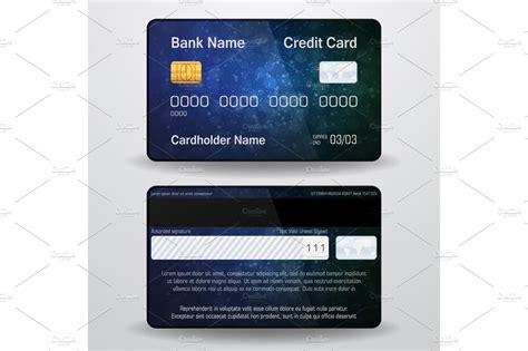 What can you do with your card? Detailed realistic vector credit card. Front and back side. Money, payment symbol | Pre-Designed ...