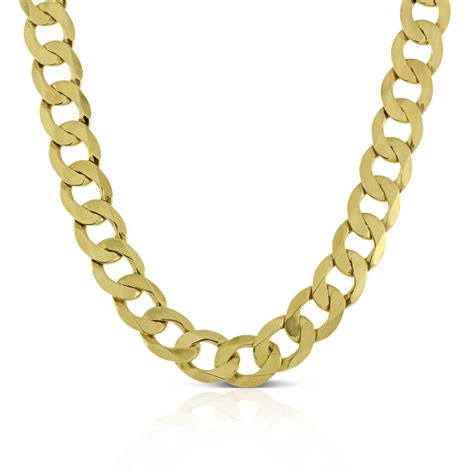 4 Mm 14 Kt Yellow Gold Curb Link Chain Anthonys Jewelers