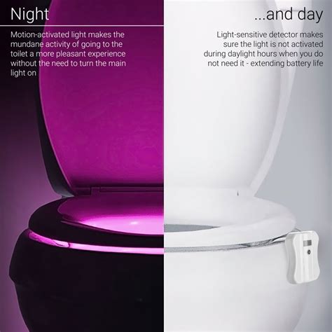 Agl Motion Activated Toilet Led Night Light