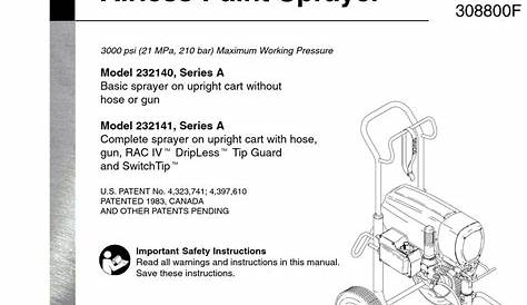 Graco 3400 Parts Manual