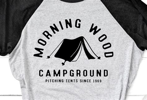 Morning Wood Campground Adult Svg Etsy