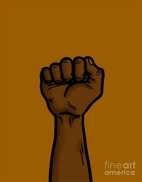 Black Lives Matter Fist Hand Raised Digital Art By Kevin Miller Pixels