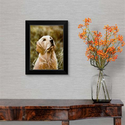 Golden Retriever Black Framed Wall Art Print Dog Home Decor Ebay