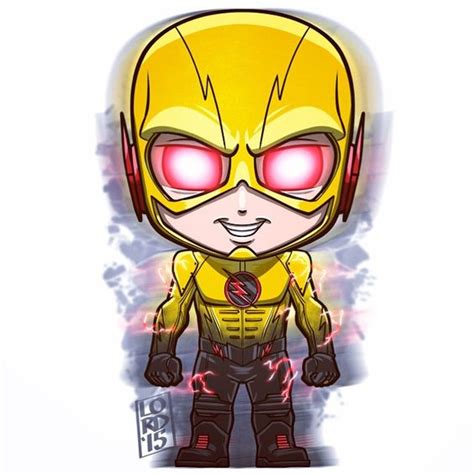 From there it angles down toward the flash's mouth, arcs across the nose and angles up to the other side of the. Reverse Flash. | The Flash | Pinterest | Chibi, The o'jays and Drawings